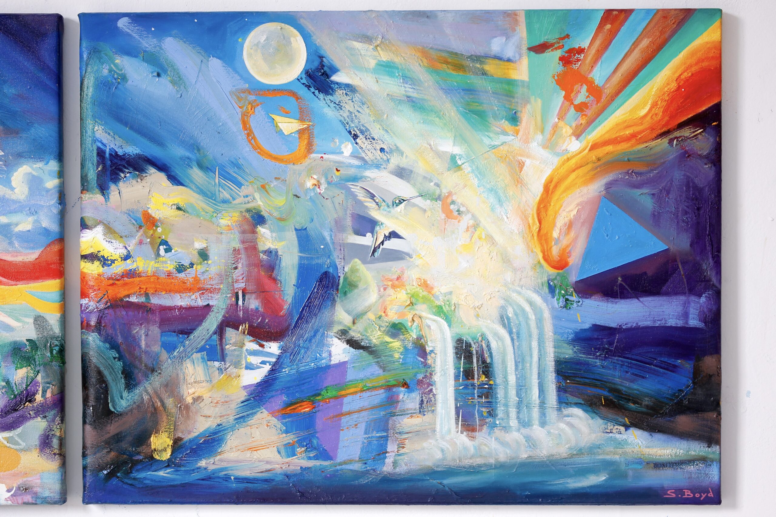 'Albedo' Oil painting on canvas (diptych) (Location - Argentina) - Image 8
