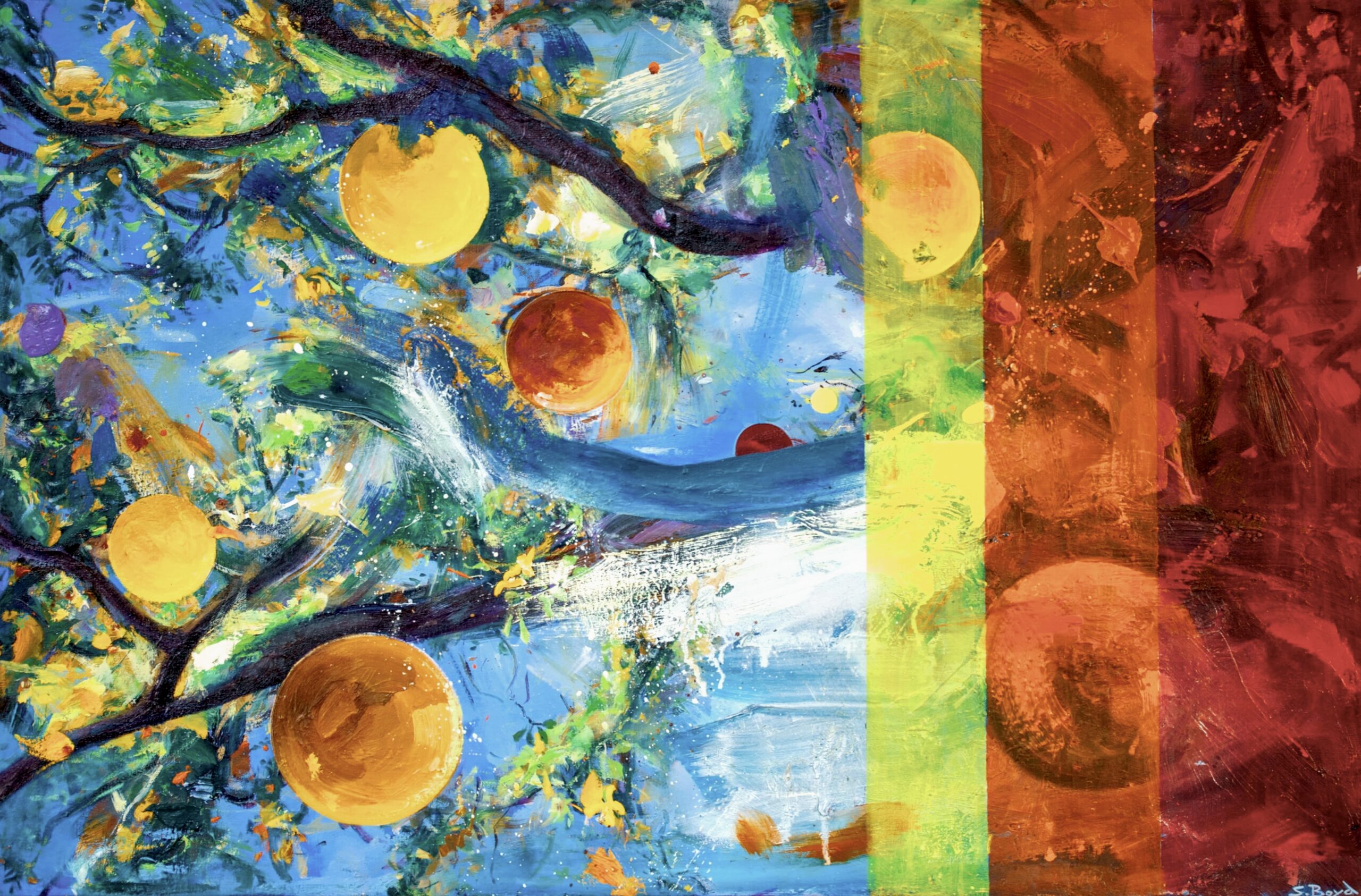 'Golden Trumpet' Oil painting on canvas (Location - UK)