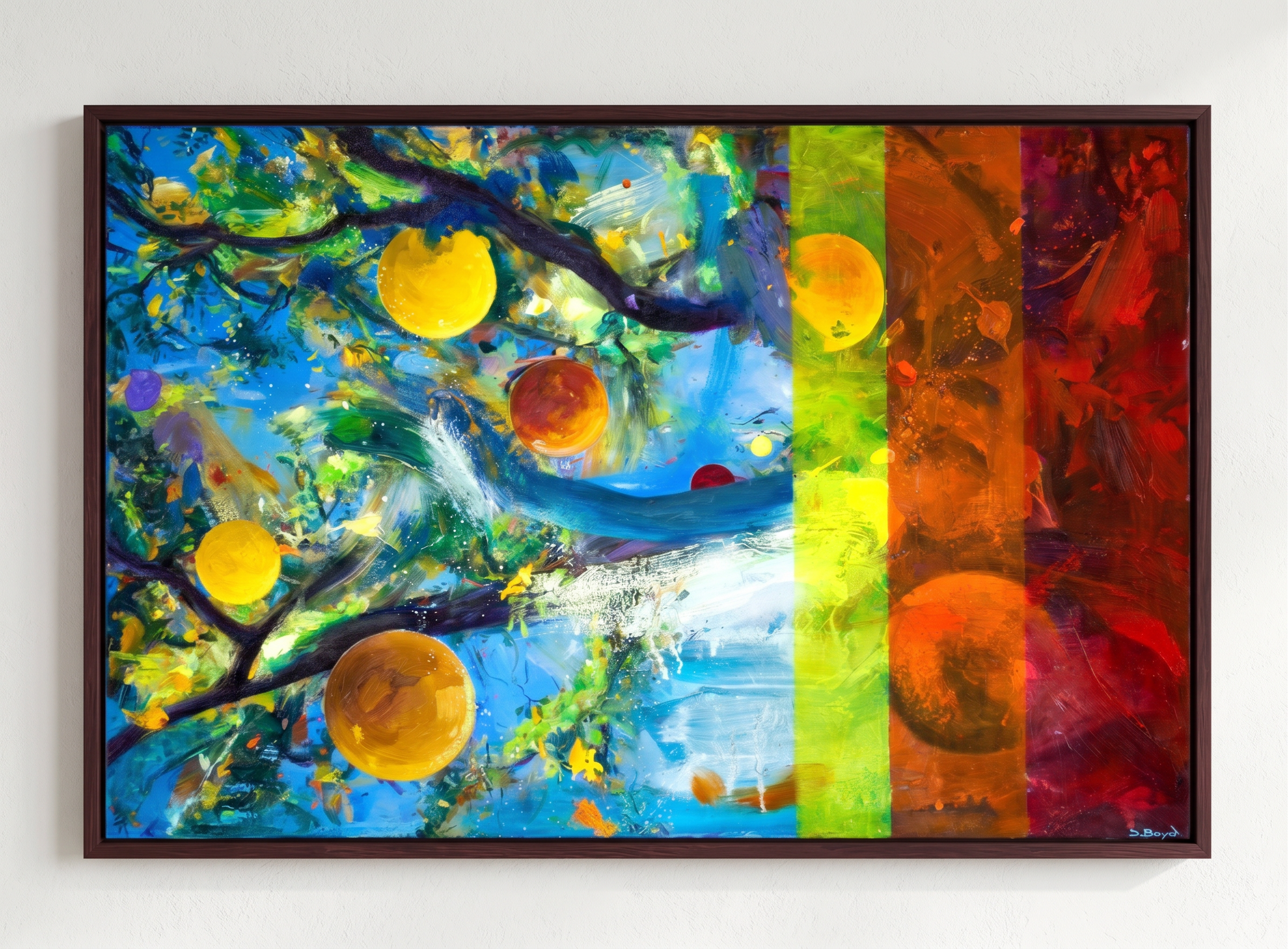 'Golden Trumpet' Oil painting on canvas (Location - UK) - Image 2