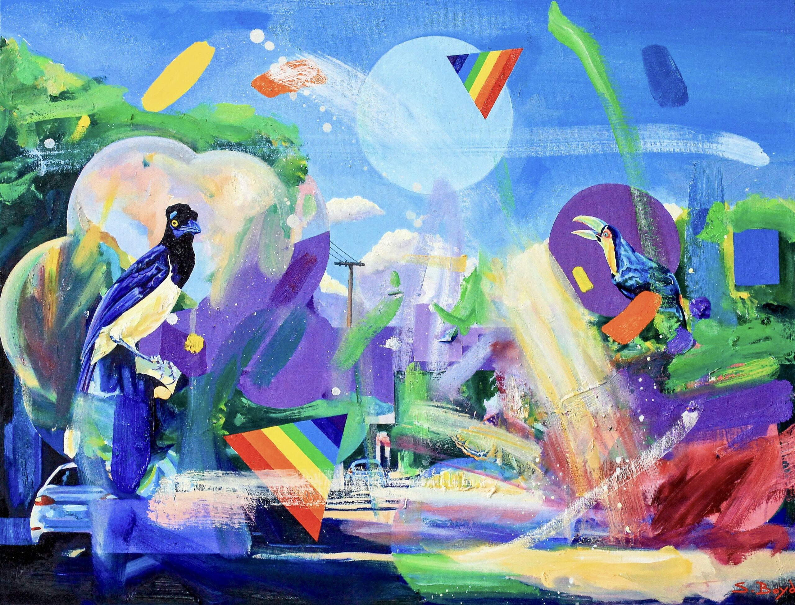 'Orbital' Oil painting on canvas (Location - Argentina)