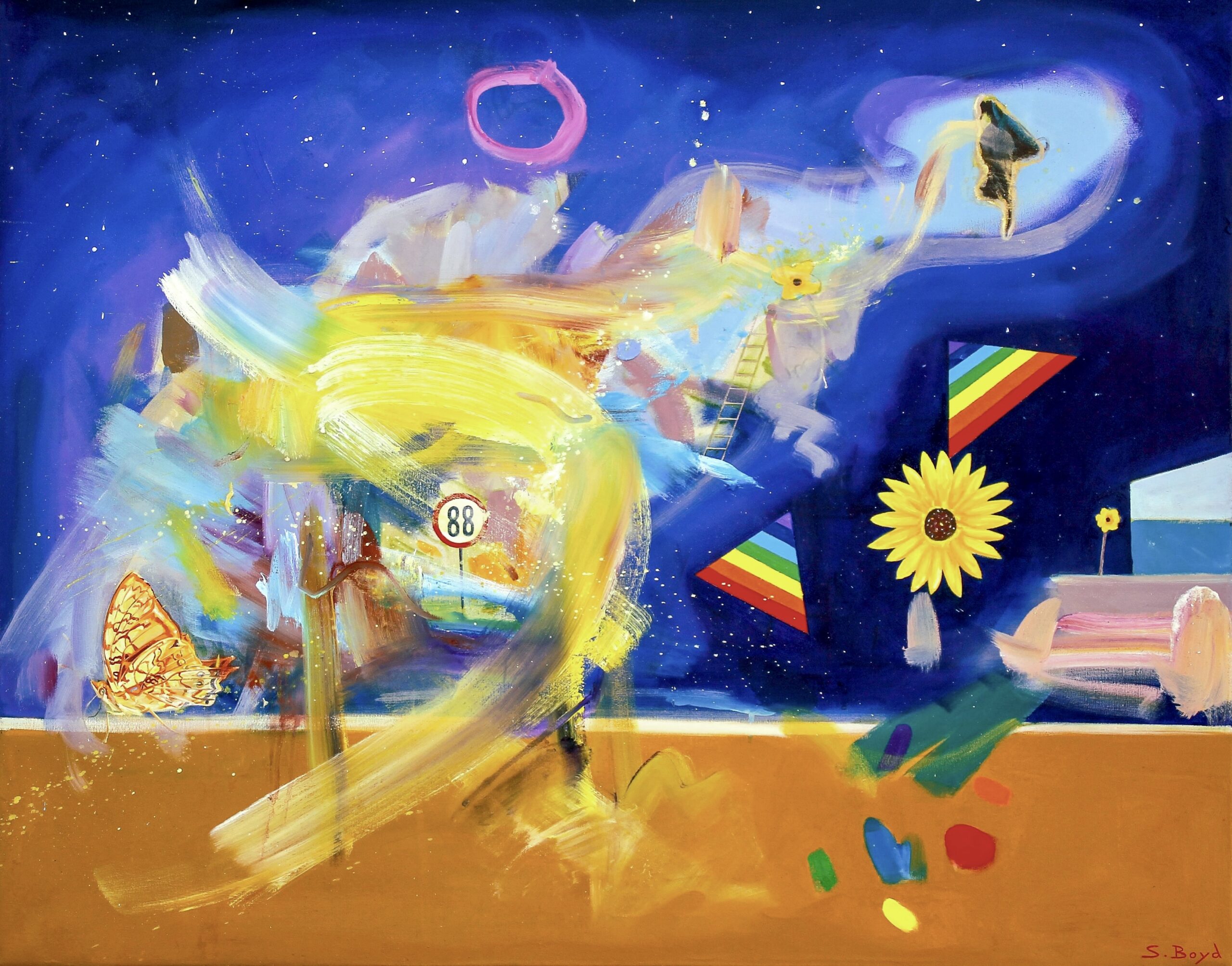 'Ruta 88' Oil painting on canvas (Location - Argentina)