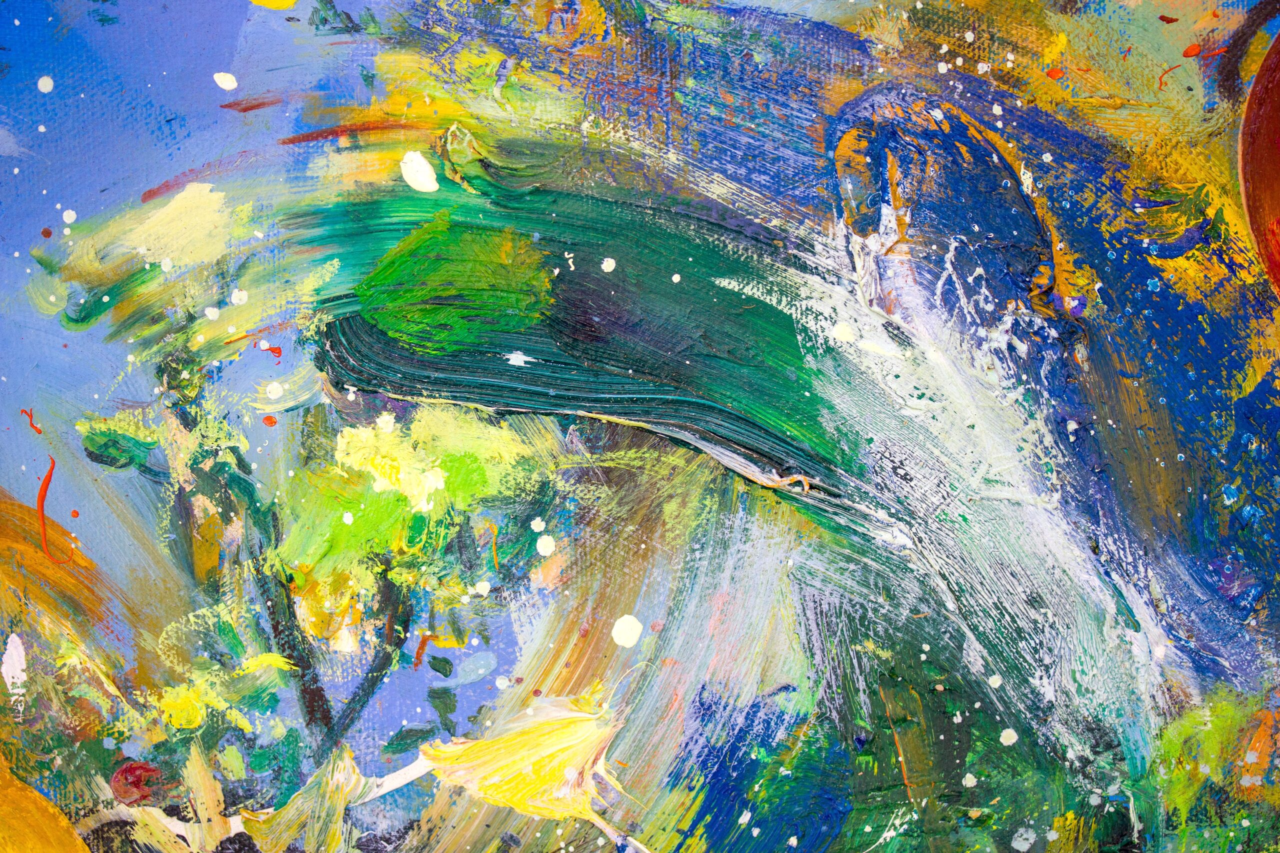 'Golden Trumpet' Oil painting on canvas (Location - UK) - Image 6
